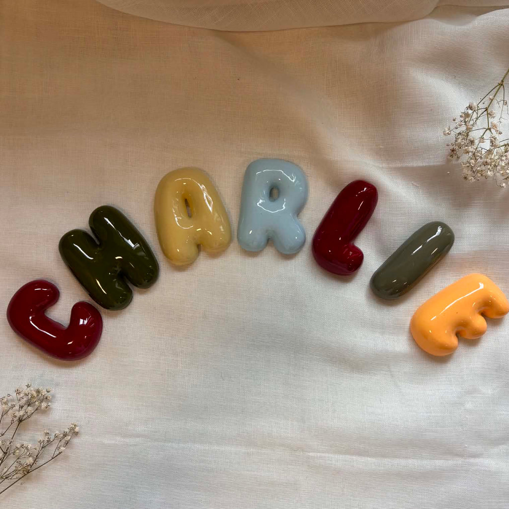 Letters forming the name Charlie